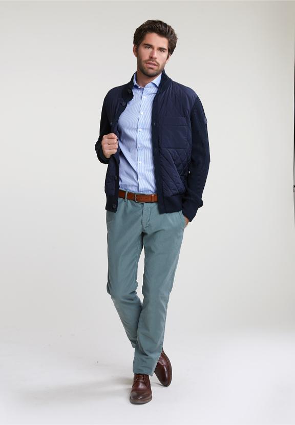 Slim Fit Striped Shirt Blue/White - Multi