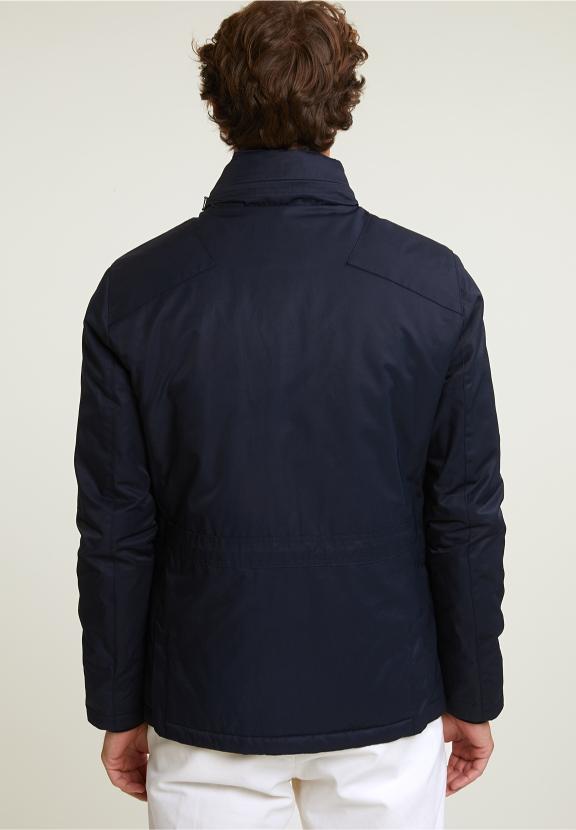 Fancy Jacket Applied Pockets Navy - Bleu