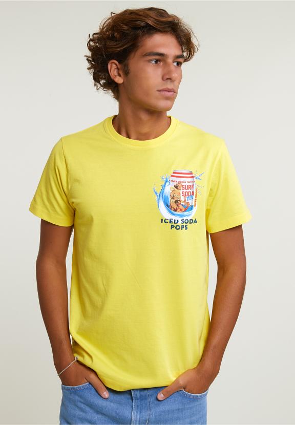 Normal Fit Basic T-Shirt Short Sleeves Lemonade - Jaune