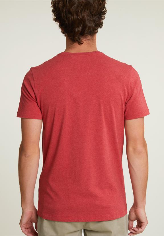 Normal Fit Basic T-Shirt Short Sleeves Scarlet Mix - Rose