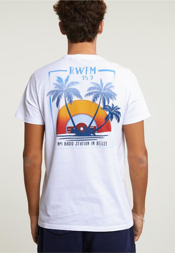 Custom Fit Fantasy T-Shirt Chest Pocket White - Wit