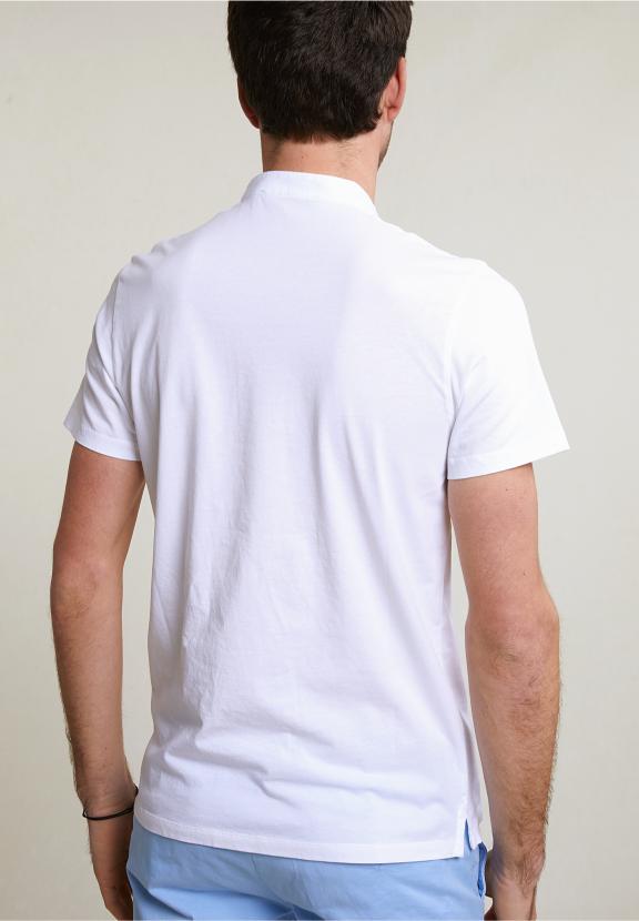 Custom Fit Cotton T-Shirt Short Sleeves White - Wit