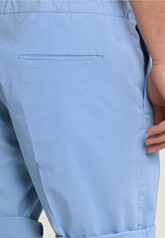 Fancy Cotton Stretch Short Stone - Bleu