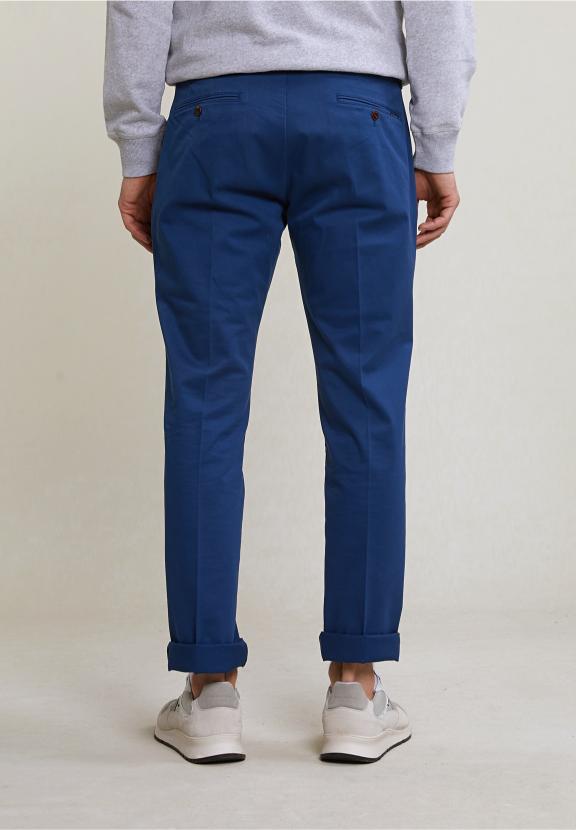 Basic Chino Stretch Space - Blauw