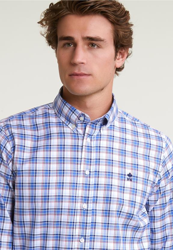 Custom Fit Checked Shirt Multi - Mix