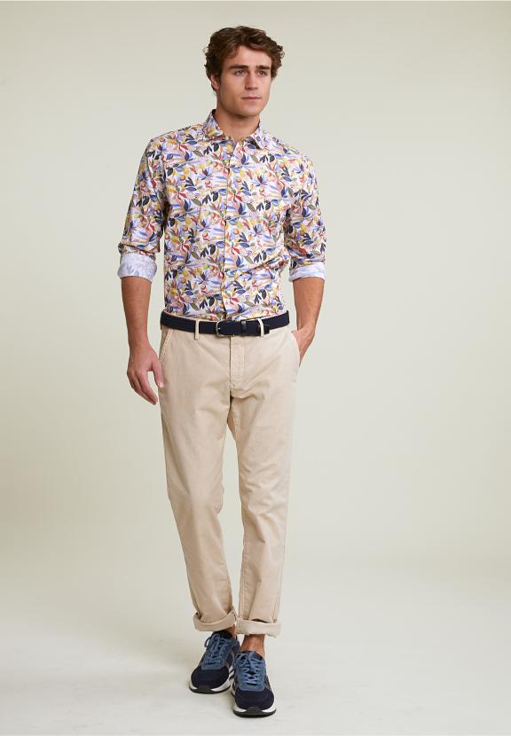 Slim Fit Floral Shirt Multi - Mix