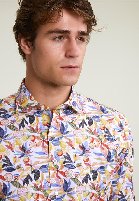 Slim Fit Floral Shirt Multi - Mix