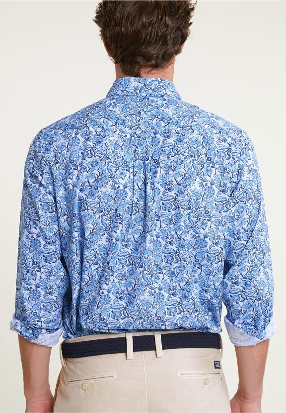 Regular Fit Floral Shirt Blue - Mix