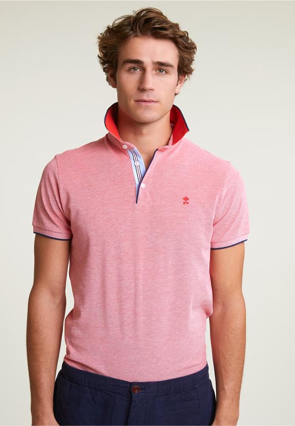 Custom Fit Cotton Stretch Polo Stanford Red - Rouge
