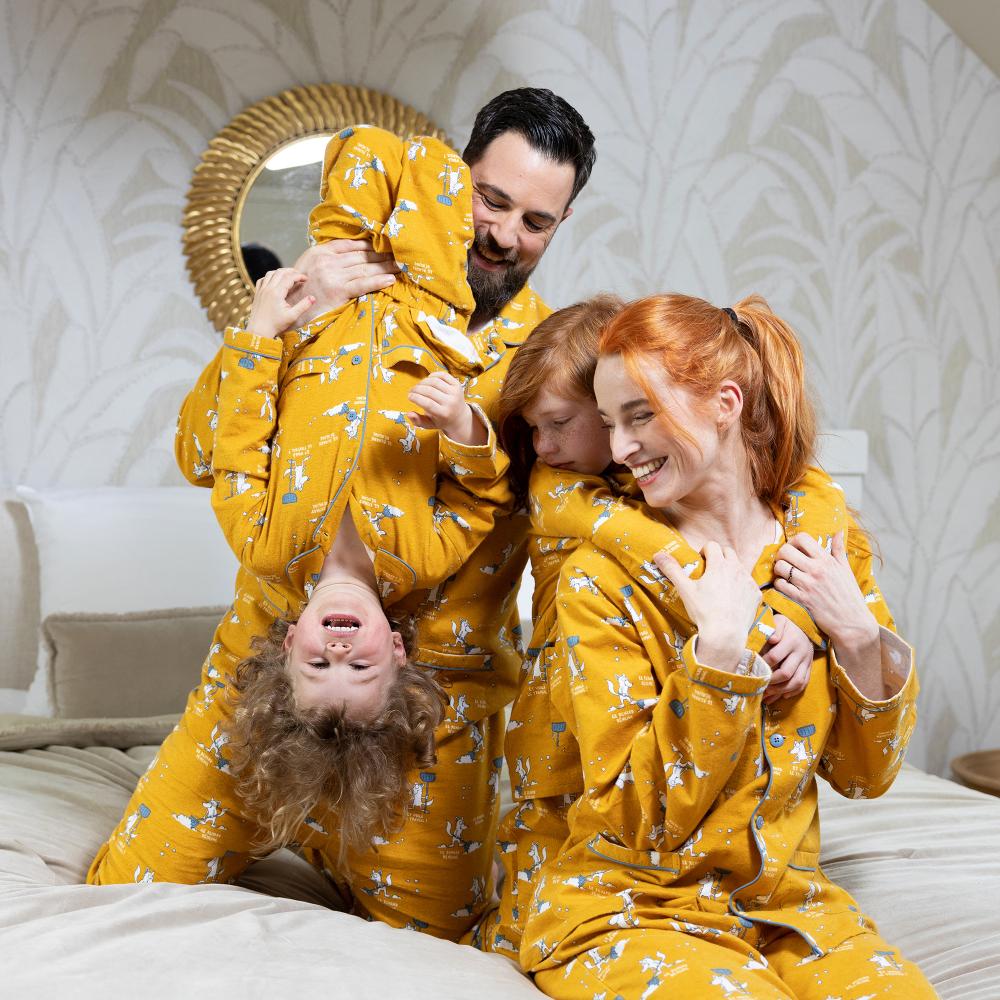 Flanellen pyjama - Vrouwen - Oker