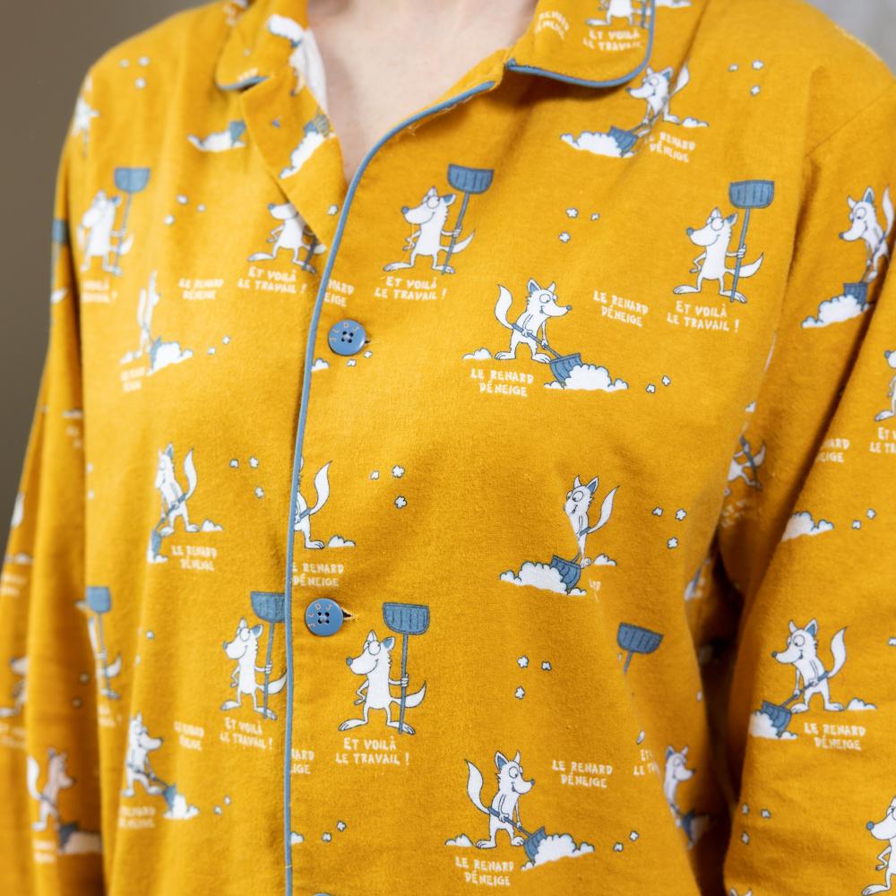 Flanellen pyjama - Vrouwen - Oker