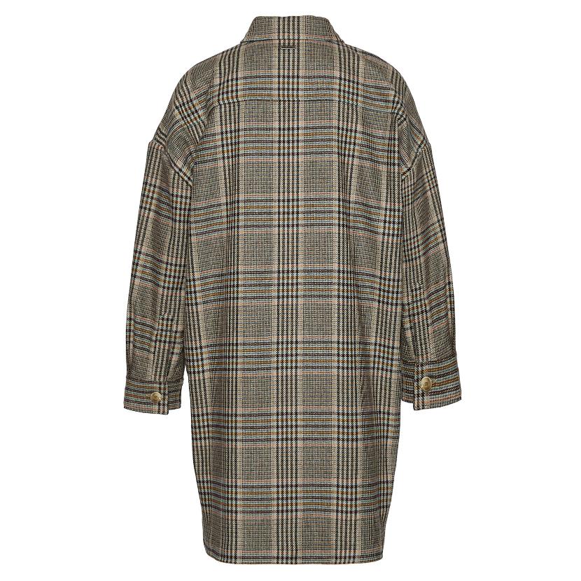 Checkered Shirt Coat - Multi