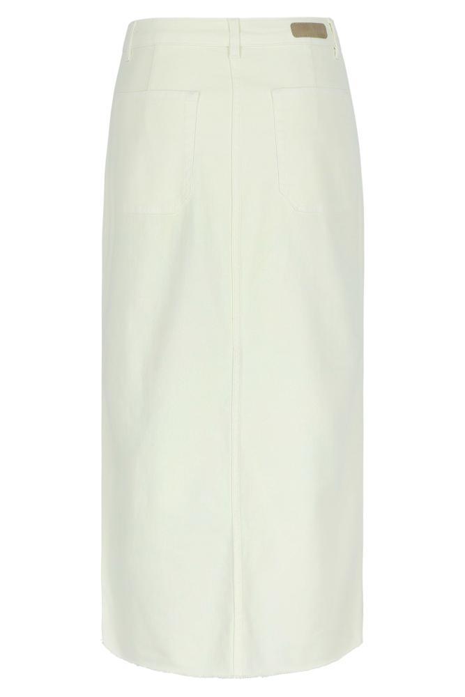 Améline - Jupe Longue - Caro2 - Whisper White