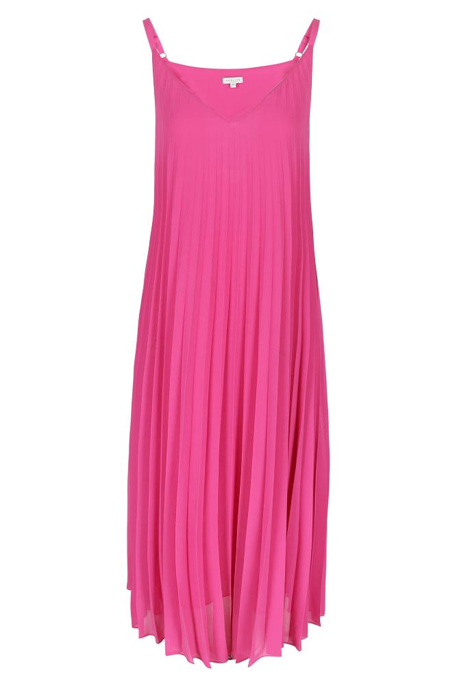 Améline - Lange Jurk - Romijn - Raspberry Rose