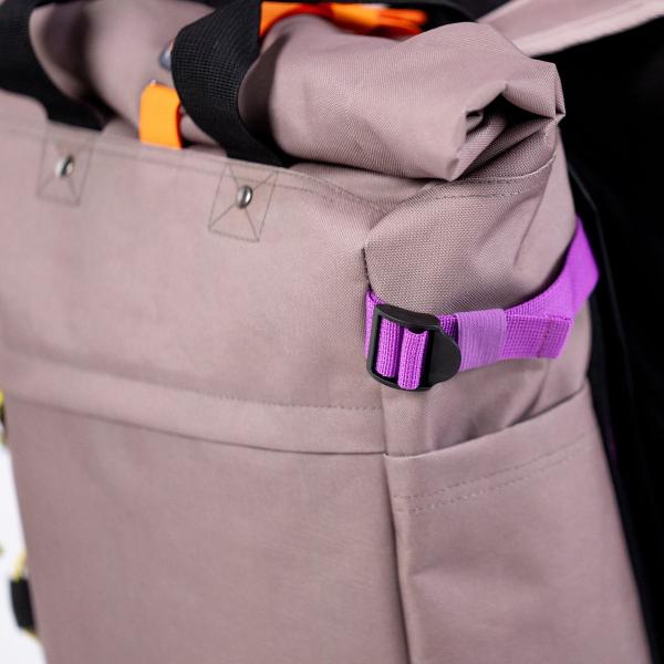Rolltop rugzak - Taupe - Bruin