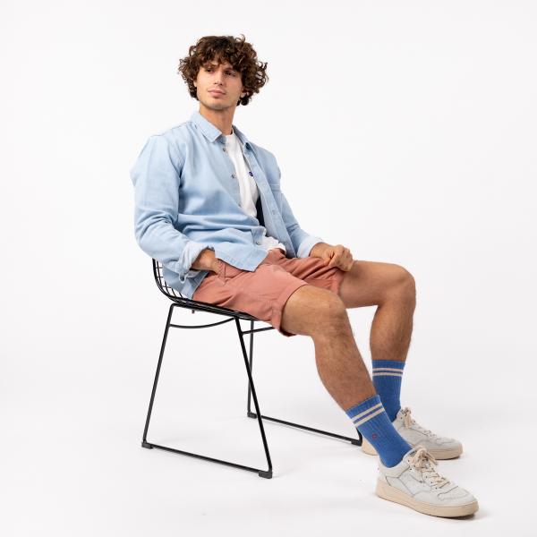 Surchemise en denim - Denim bleach - Bleu