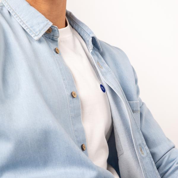 Denim overshirt - Denim bleach - Blauw
