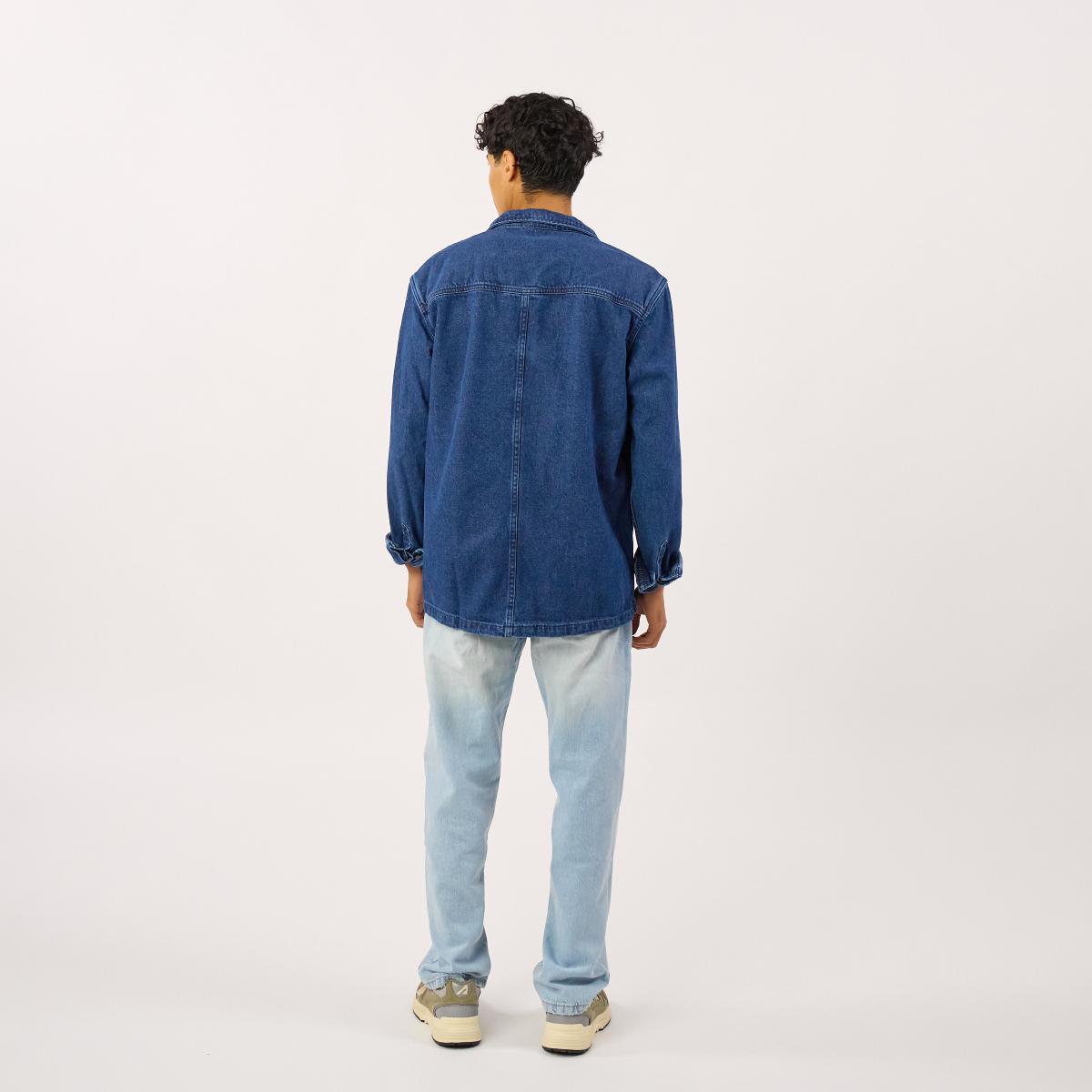Surchemise en denim - Denim stone - Bleu