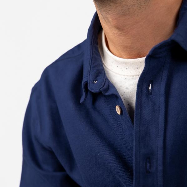 Denim overshirt - Marine - Blauw