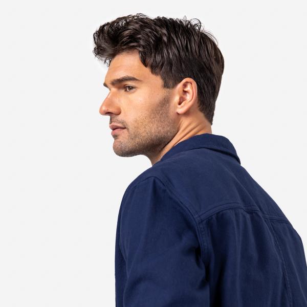 Denim overshirt - Marine - Blauw