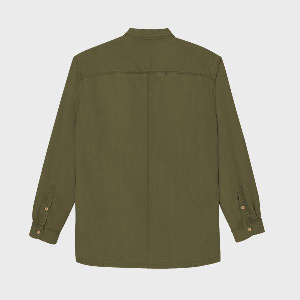 Denim overshirt - Kaki - Groen