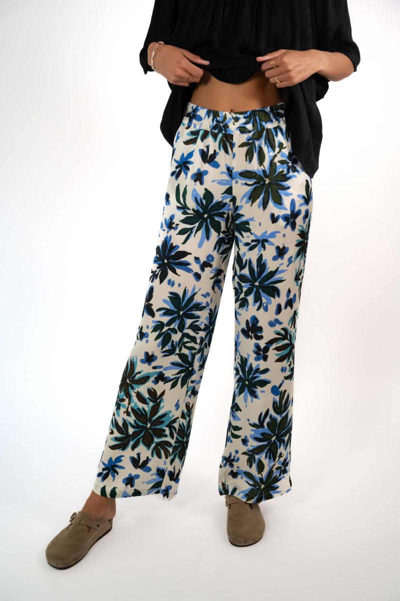 Broek - Seven - Blue Flowers