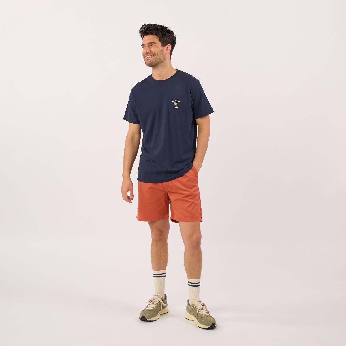 Katoenen short - Jeansblauw