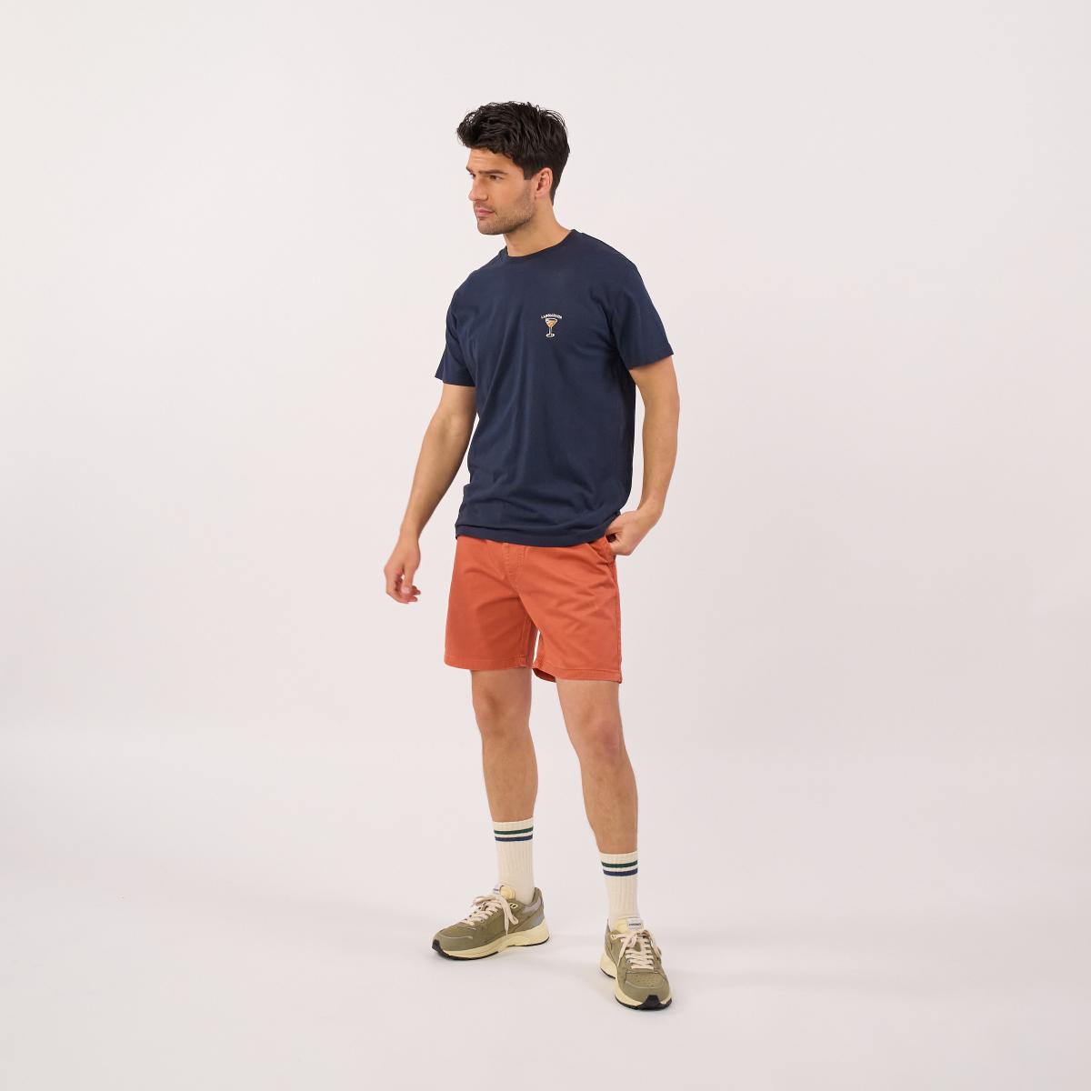 Katoenen short - Jeansblauw