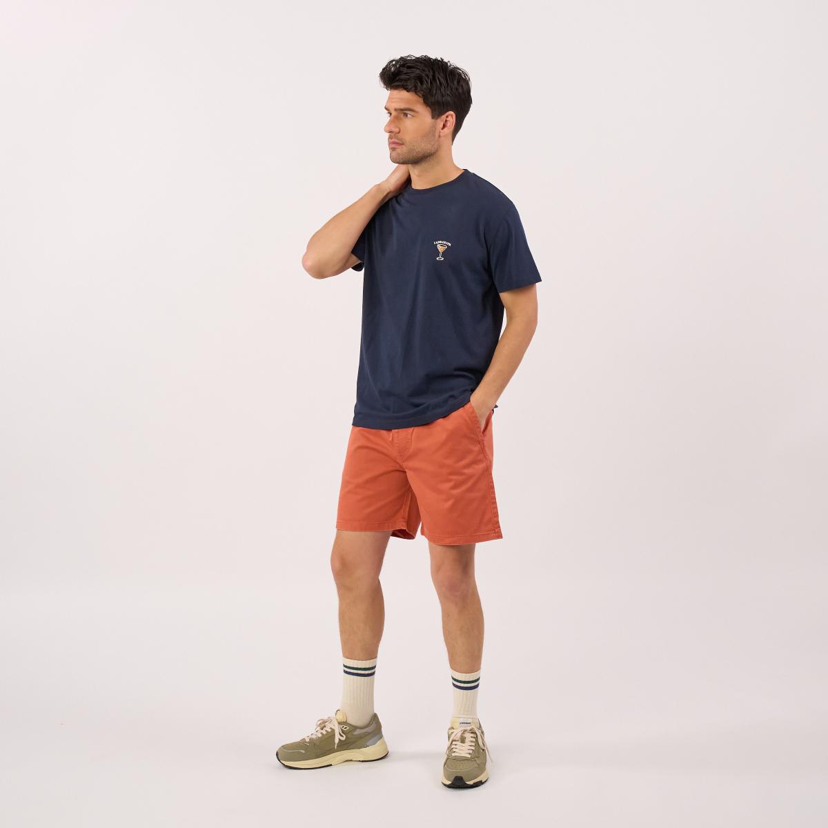 Katoenen short - Jeansblauw