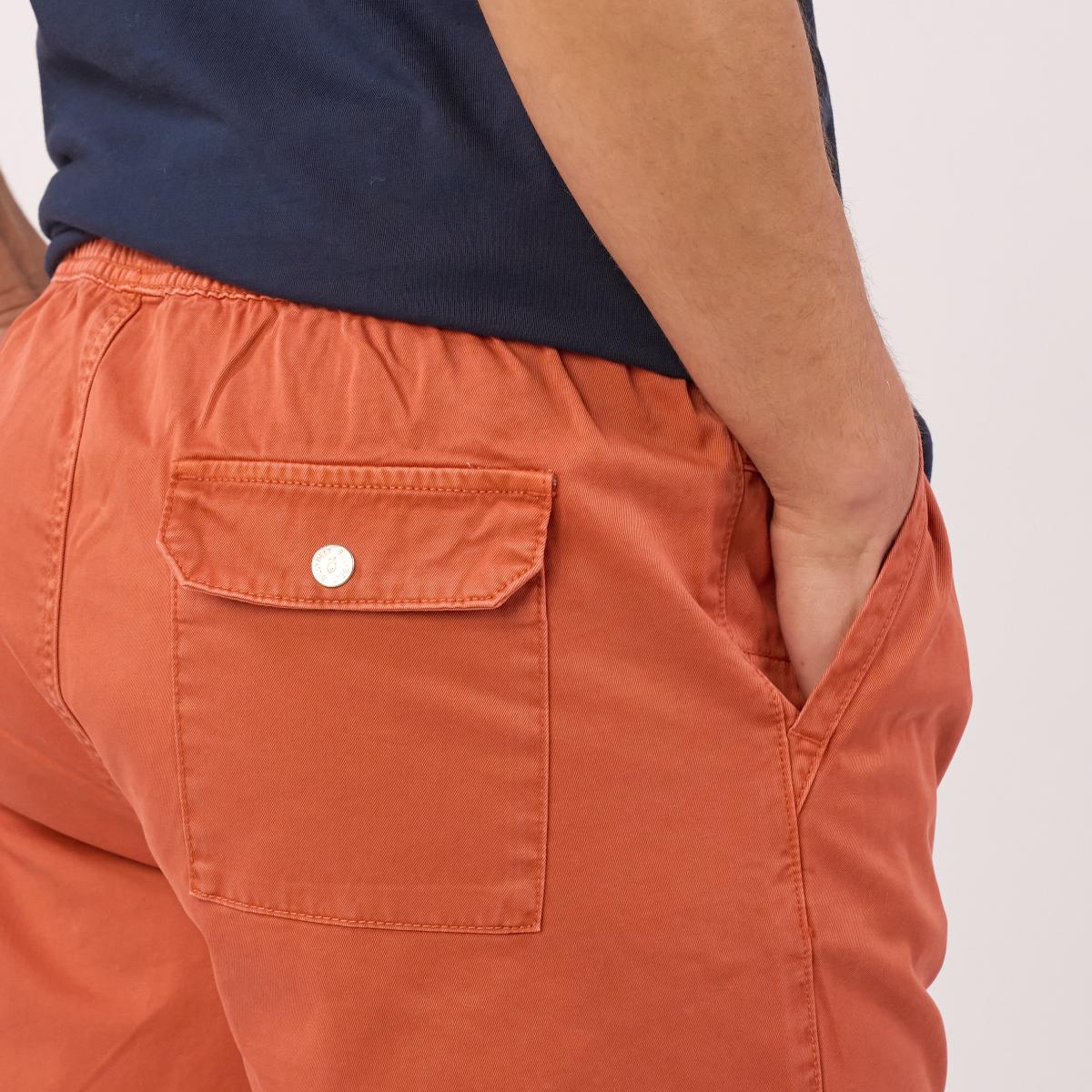 Katoenen short - Jeansblauw