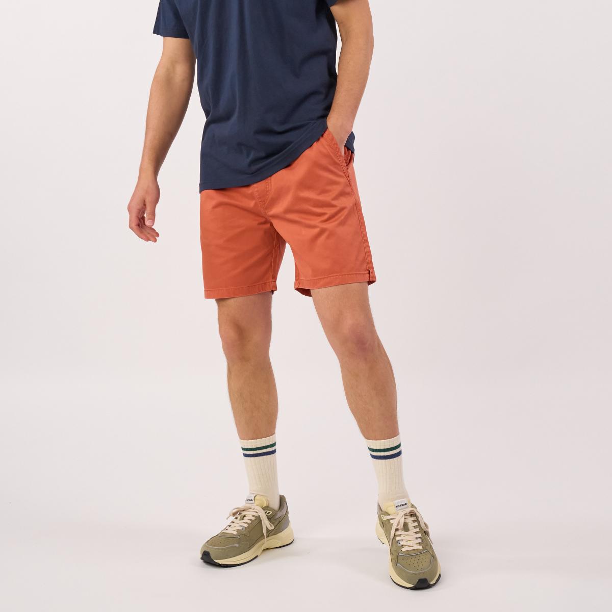 Katoenen short - Jeansblauw
