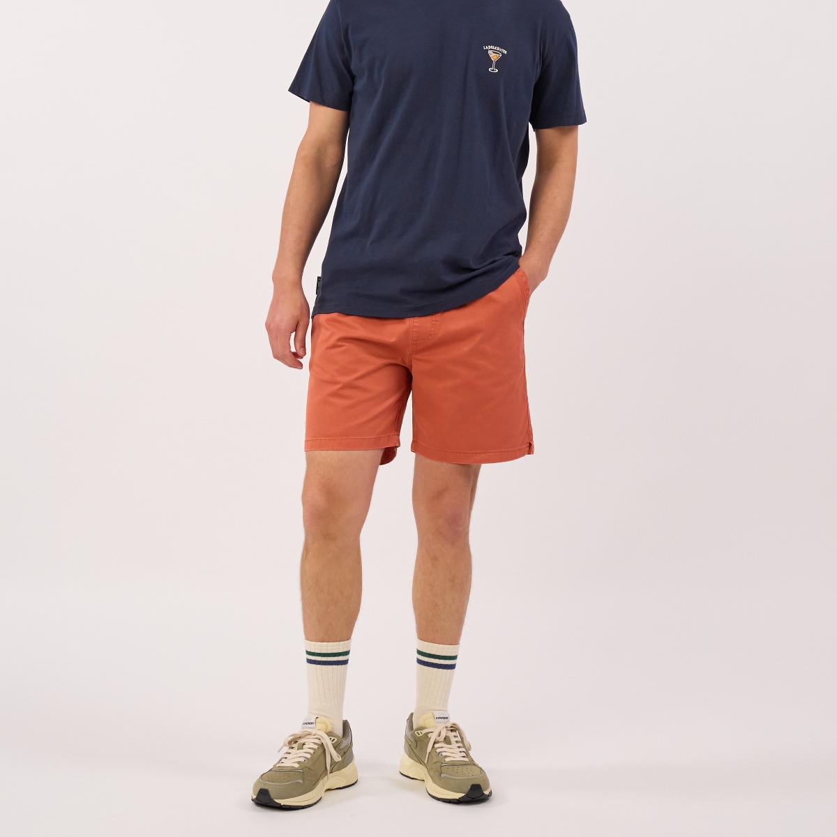 Katoenen short - Jeansblauw