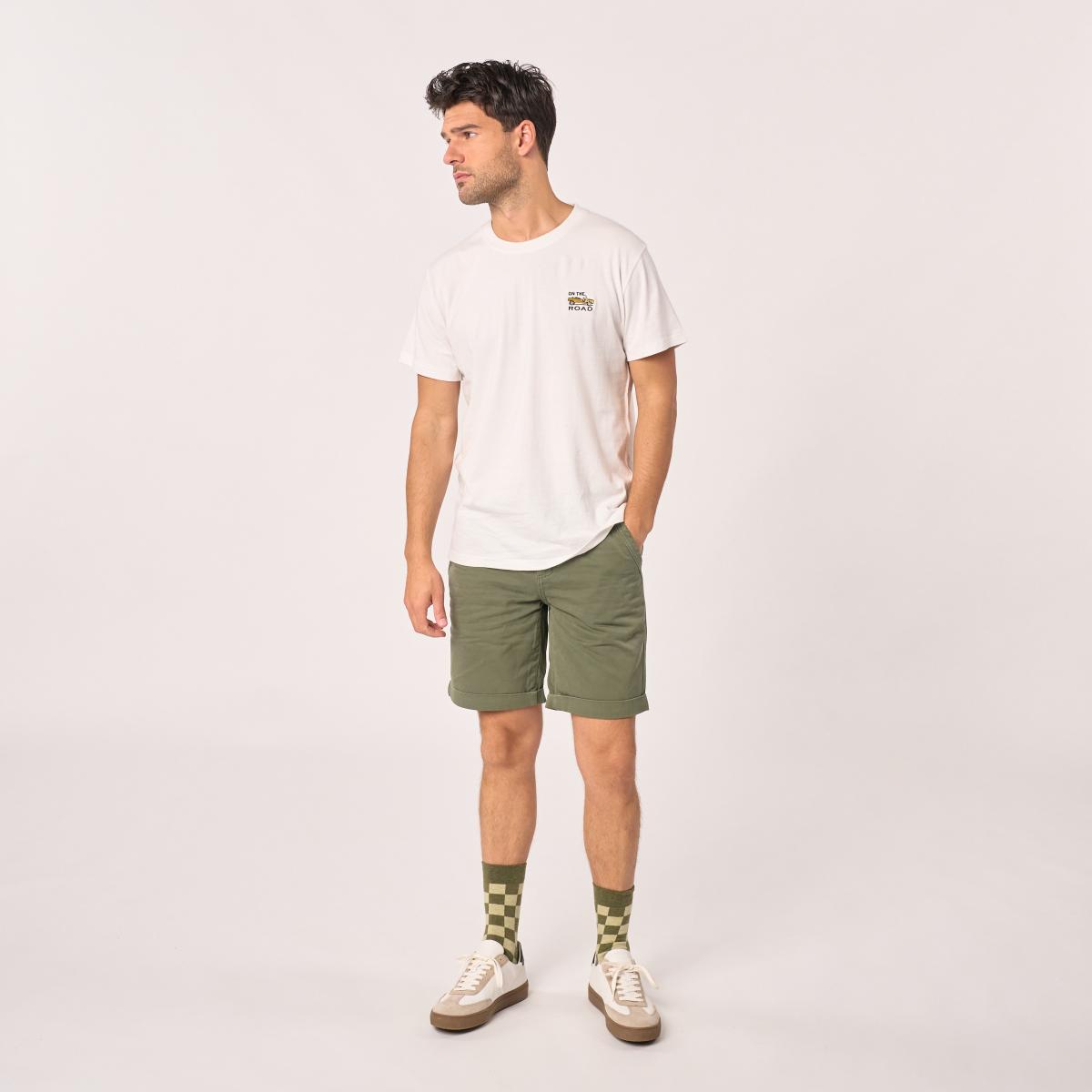 Bermuda van 100% biologisch katoen - Kaki - Groen