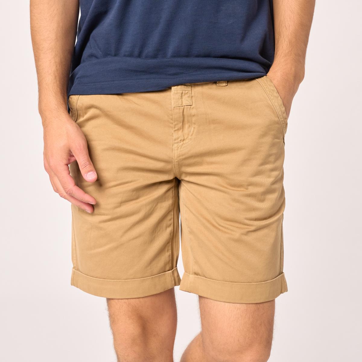Bermuda van 100% biologisch katoen - Beige