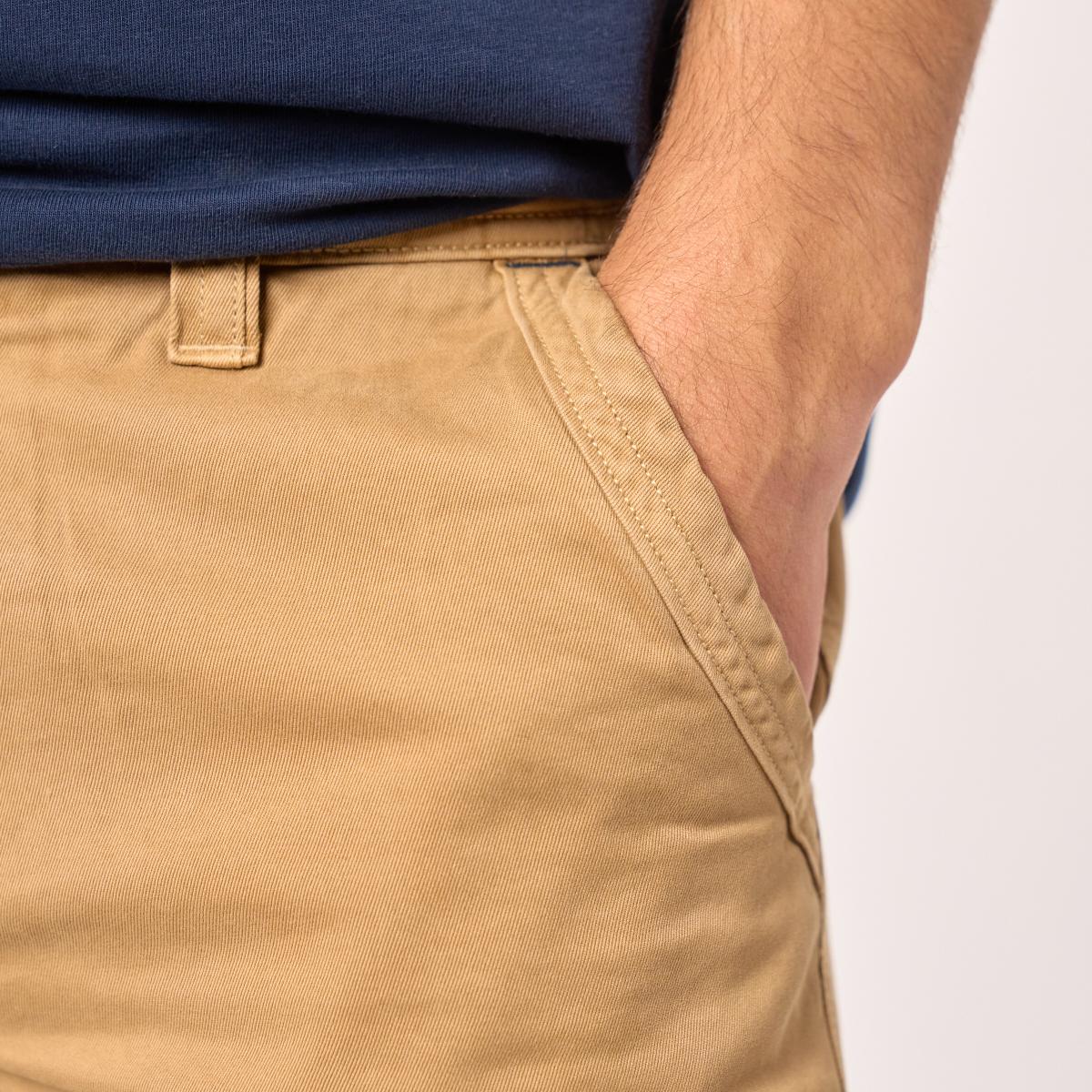 Bermuda van 100% biologisch katoen - Beige
