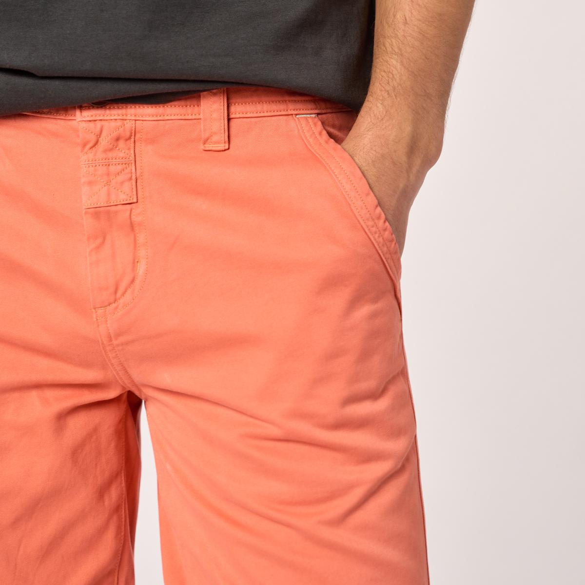 Bermuda van 100% biologisch katoen - Oranje