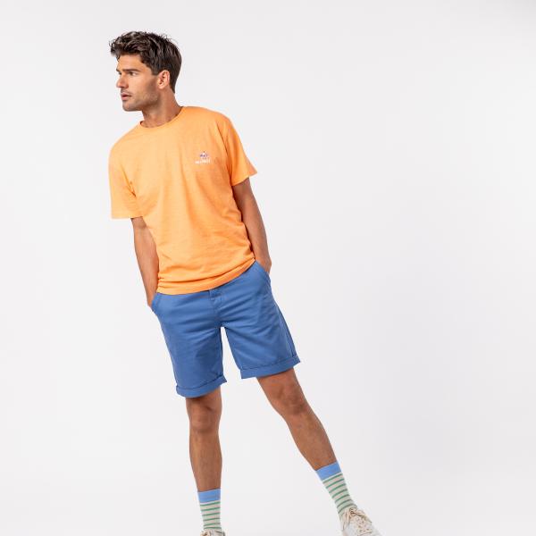 Bermuda en 100% coton bio - Bleu clair