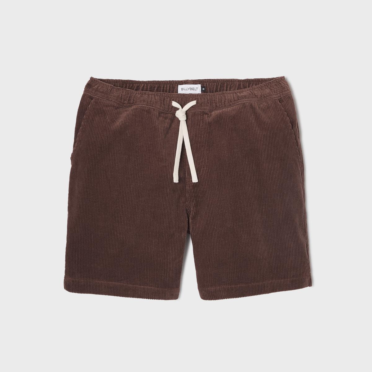 Fluwelen short - Bruin