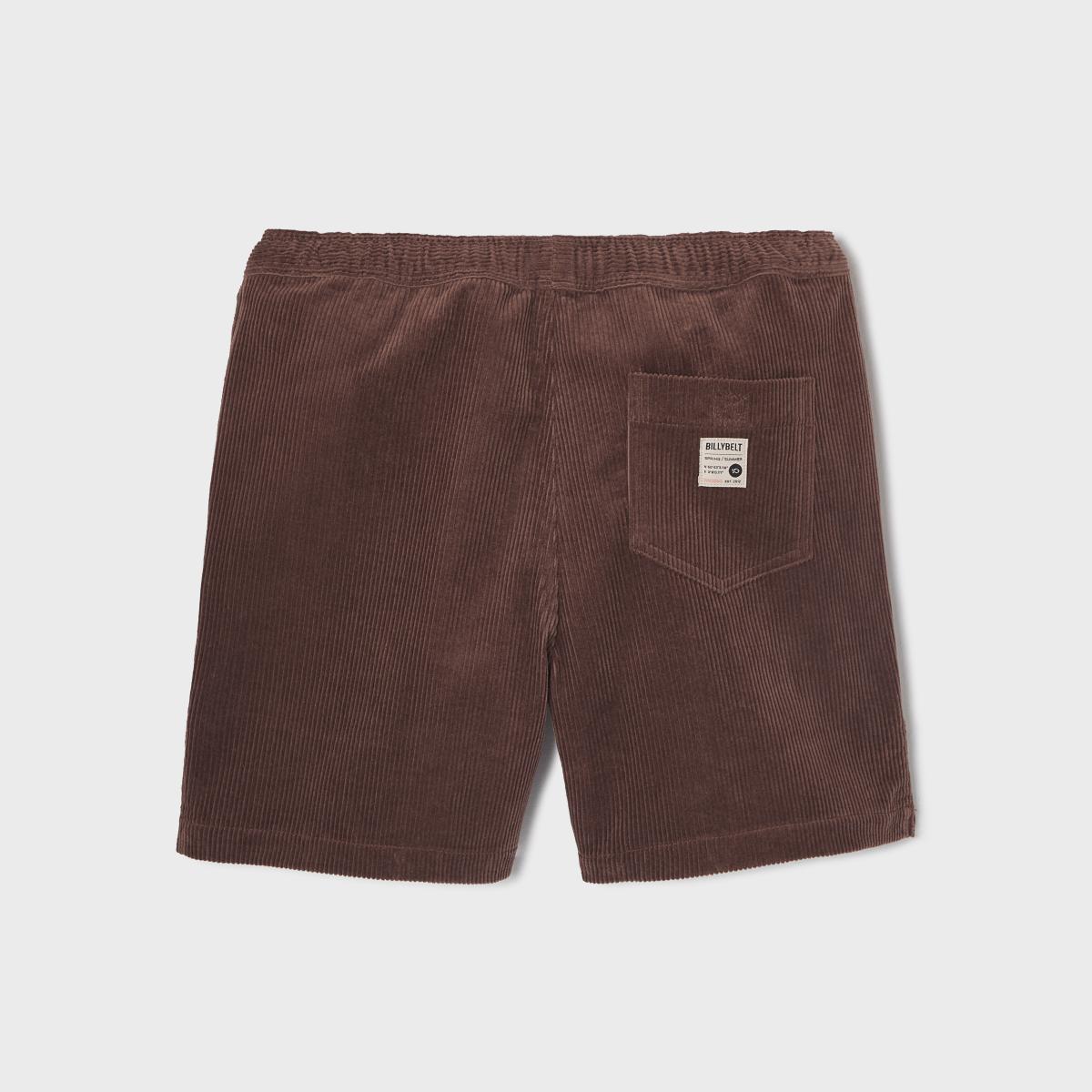 Fluwelen short - Bruin