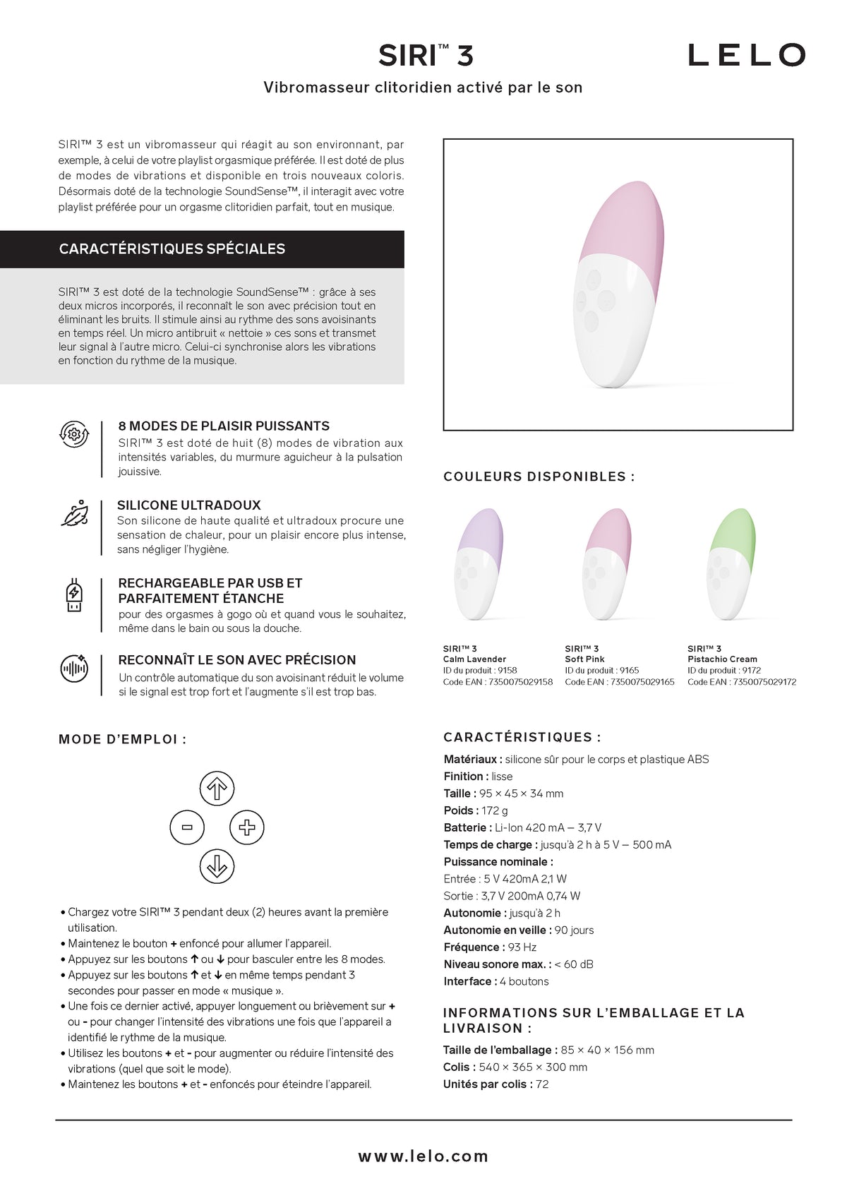 SIRI 3 Calm Lavender