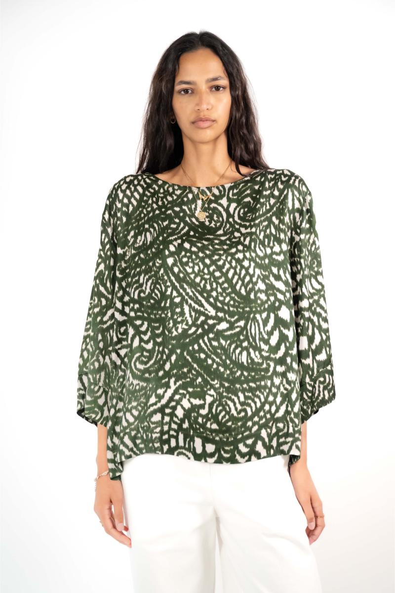 Bloes - Soko - Khaki Flowers