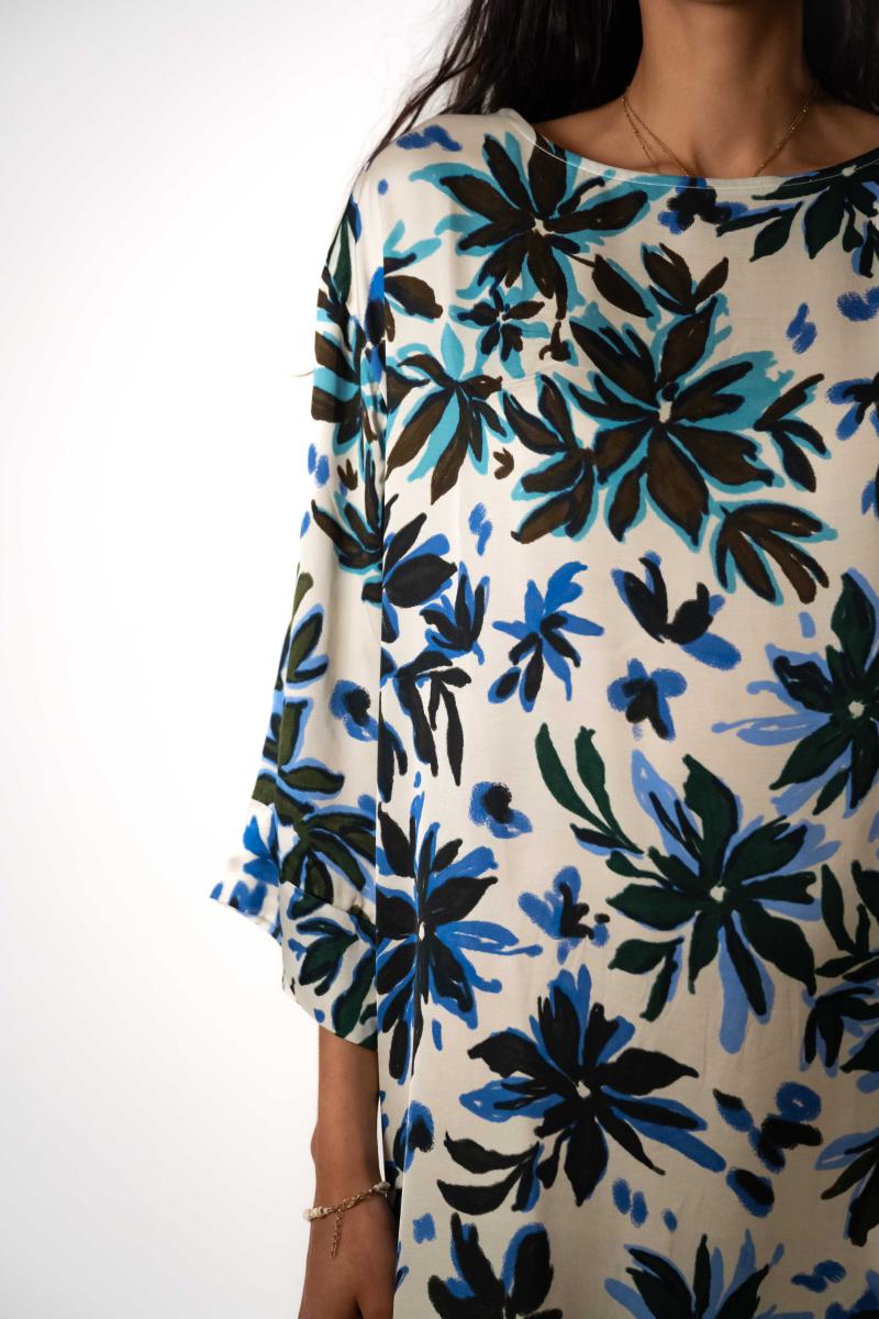 Jurk - Sokool - Blue Flowers