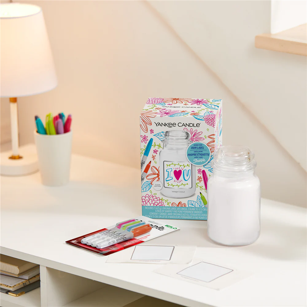 YC Clean Cotton Large Jar & Sharpie Giftset