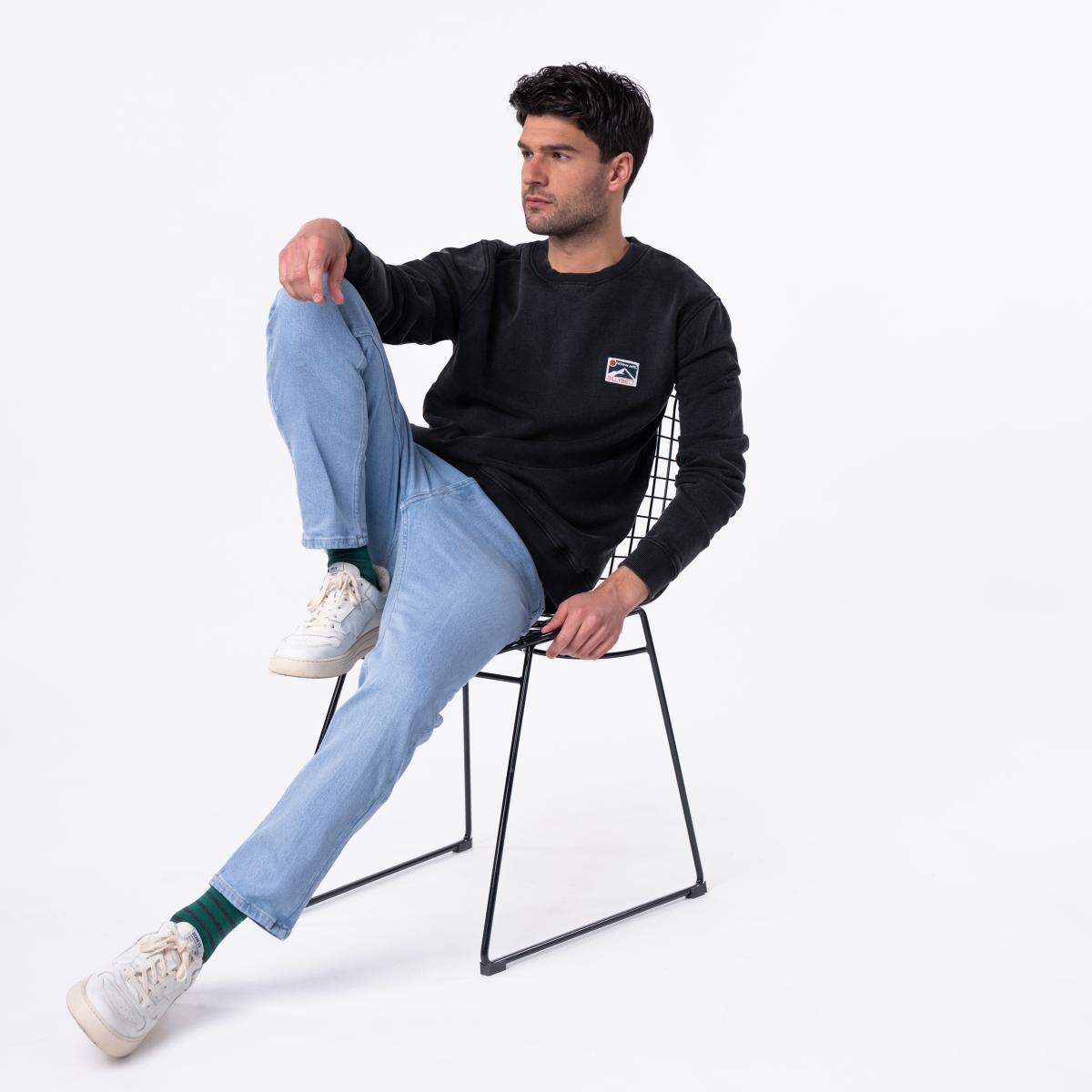 Sweater van 100% biologisch katoen BILLYCLUB - Donkergrijs