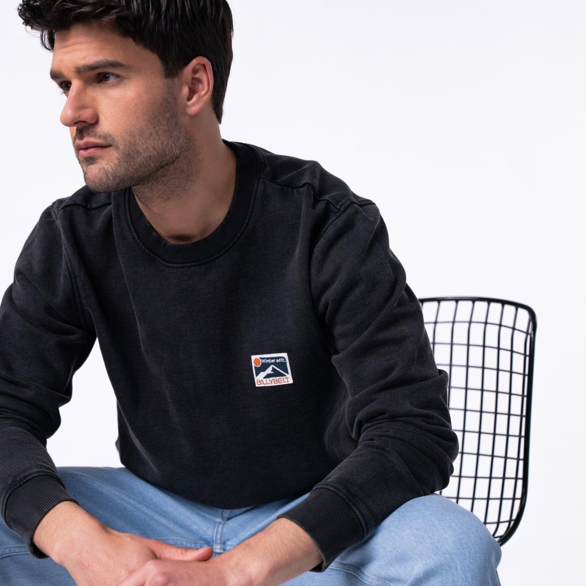Sweater van 100% biologisch katoen BILLYCLUB - Donkergrijs