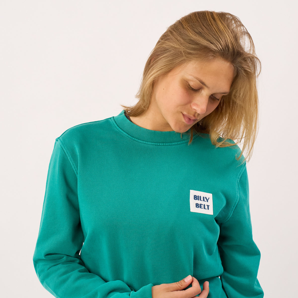 Sweater van 100% biologisch katoen BILLYCLUB - Groen