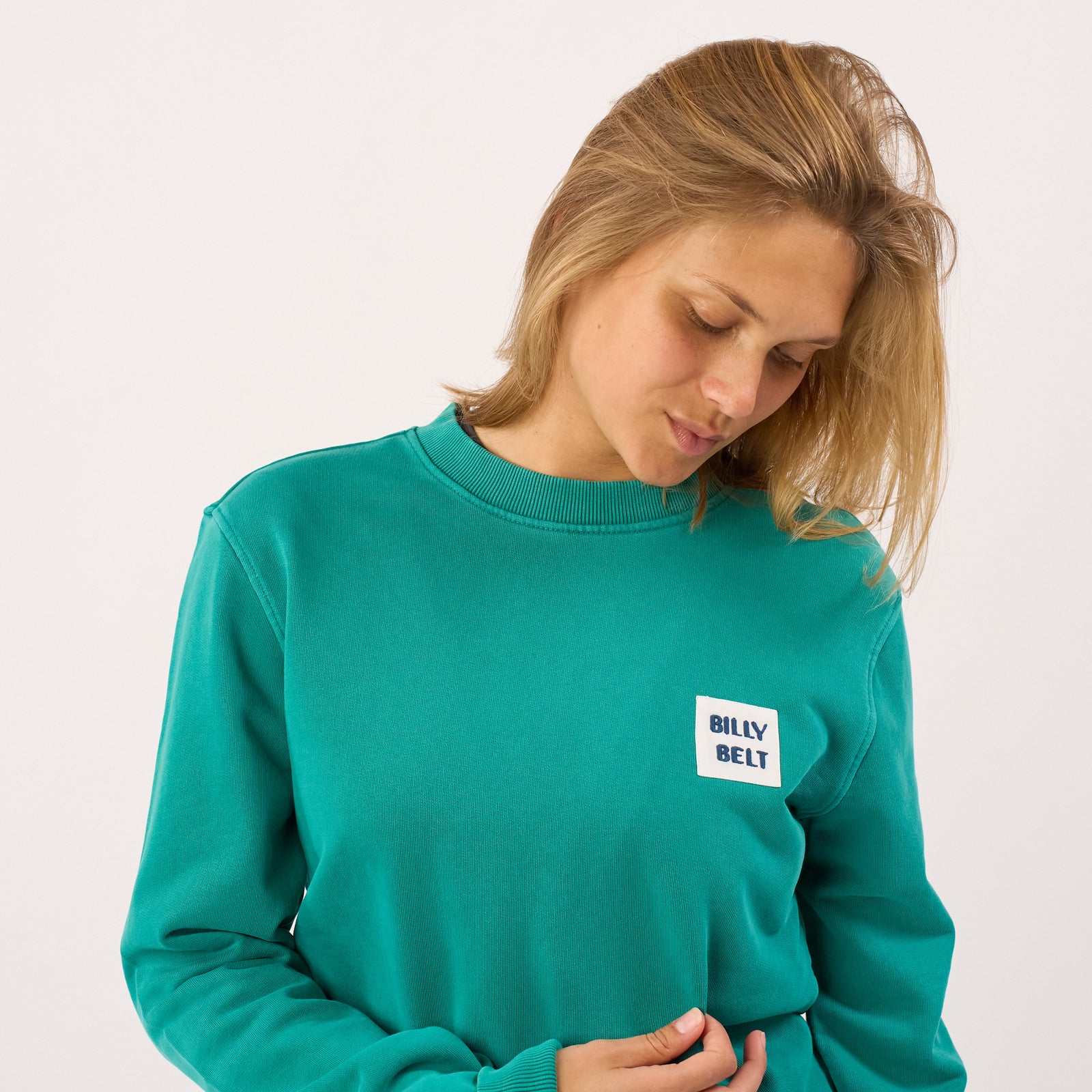 Sweater van 100% biologisch katoen BILLYCLUB - Groen
