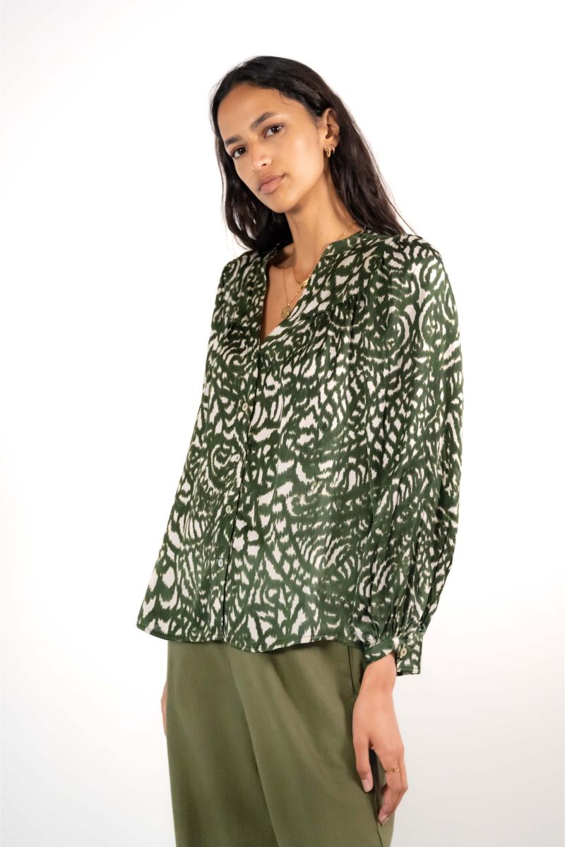 Hemd - Sydney - Khaki Cashmere