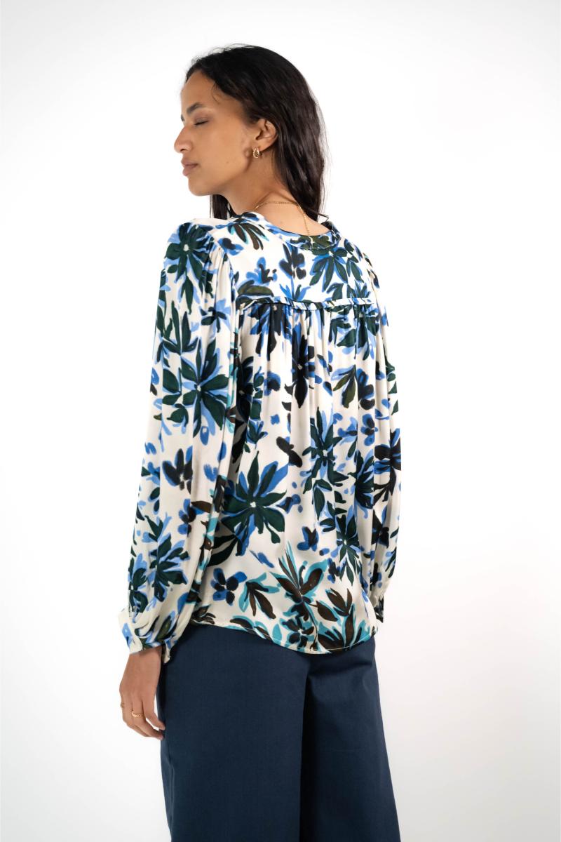 Hemd - Sydney - Blue Flowers