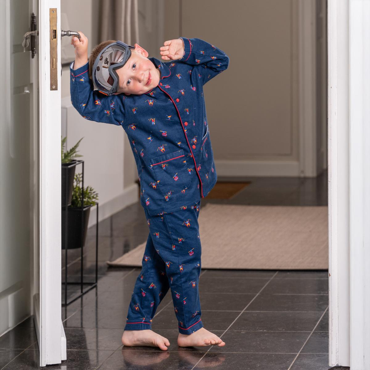 Flanellen pyjama - Kid - Blauw